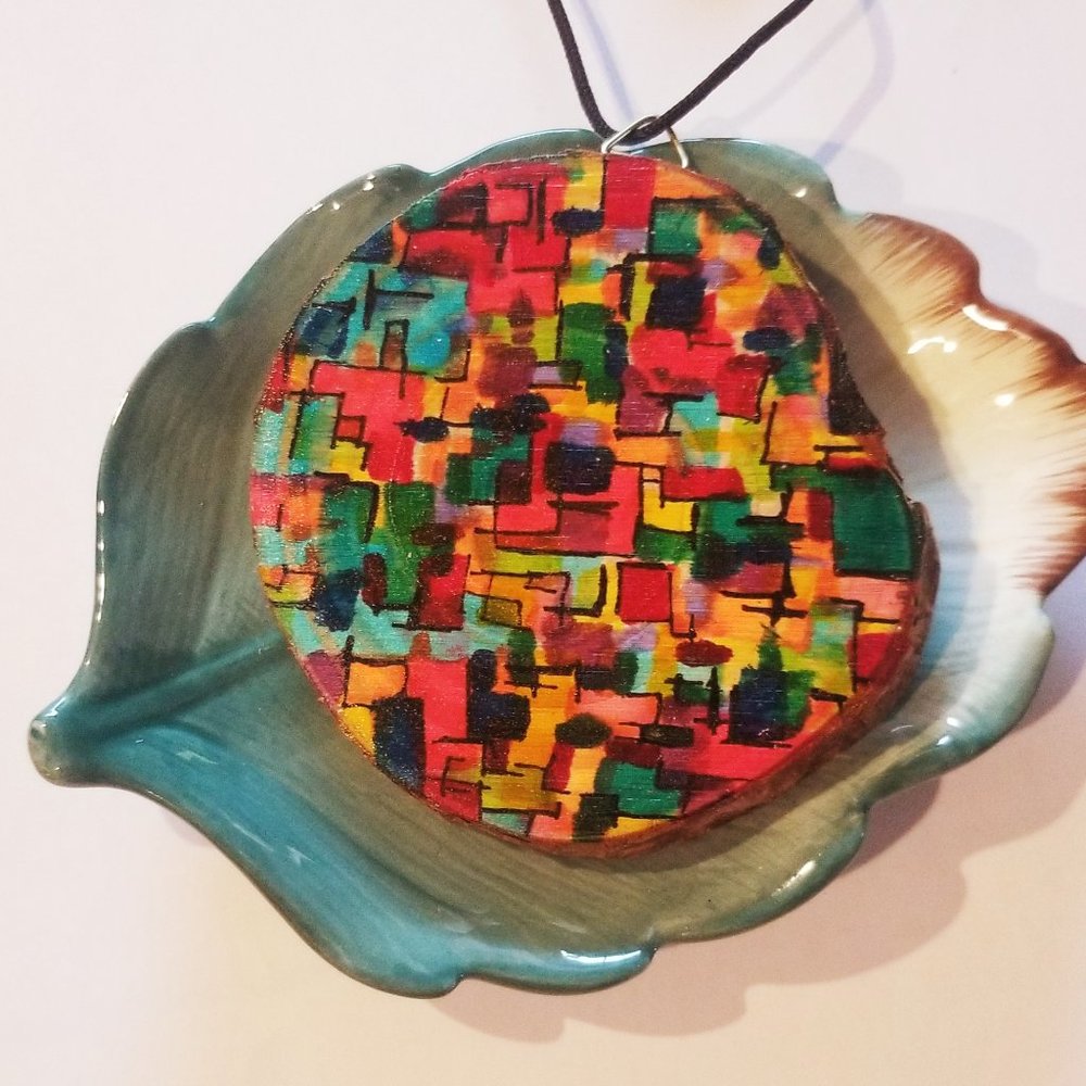 Handpainted wooden ornament